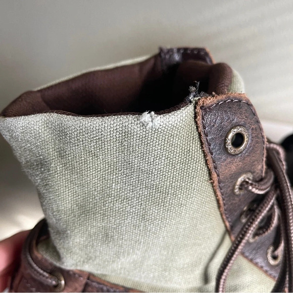 Sperry Top Sider Carson Brown Leather and Canvas Boots - Picture 6 of 10